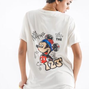 123 Nothing Oversized T-Shirt – Off-White (Front & Back Design)