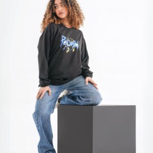 Record Chaos Long Sleeve Shirt – Black (Front & Back Graphic Print)