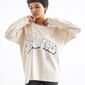 Dream Trip Long Sleeve Shirt – Soft Cream (Playful Street Print)