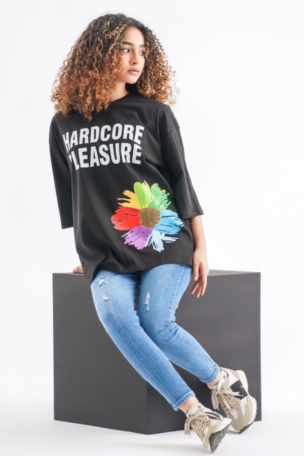 Hardcore Pleasure Oversized T-Shirt – Black