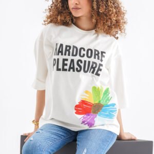 Hardcore Pleasure Oversized T-Shirt – White