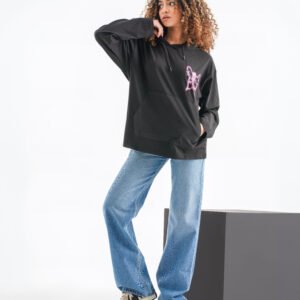Butterfly Effect Long Sleeve Hoodie – Black (Graphic Print Edition)