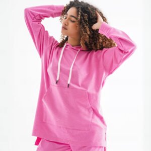 Pop Pulse Tracksuit Set – Pink Glow (Two-Piece Hoodie & Pants)