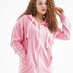 Urban Flow Tracksuit Set – Blossom Pink (Two-Piece Hoodie & Pants)