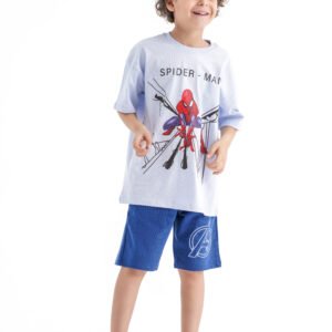 Spider-Man Hero Power Set – Blue (Character Graphic Tee & Shorts)