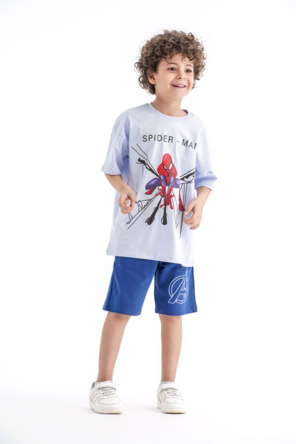 Spider-Man Hero Power Set – Blue (Character Graphic Tee & Shorts)