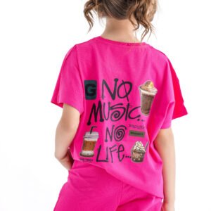 Iced Vibe Set – Fuchsia (Graphic Tee & Pants)