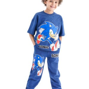 Sonic Speed Style Set – Blue (Character Graphic Tee & Pants)